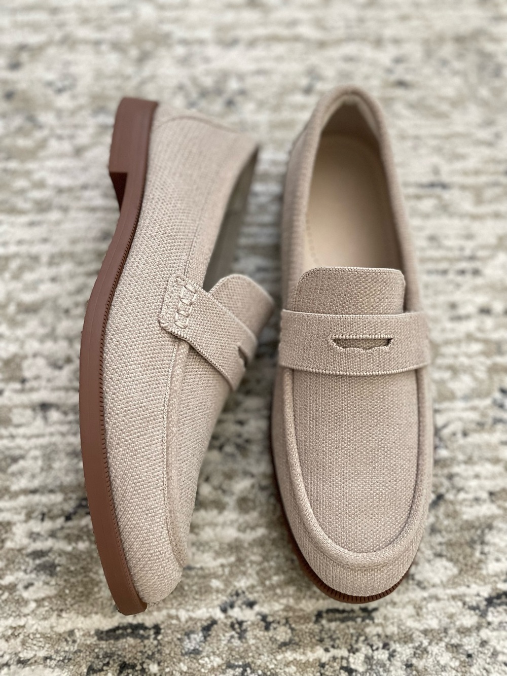 Rothy’s The Penny Loafer ReVelvet size 10.5 Dove Taupe